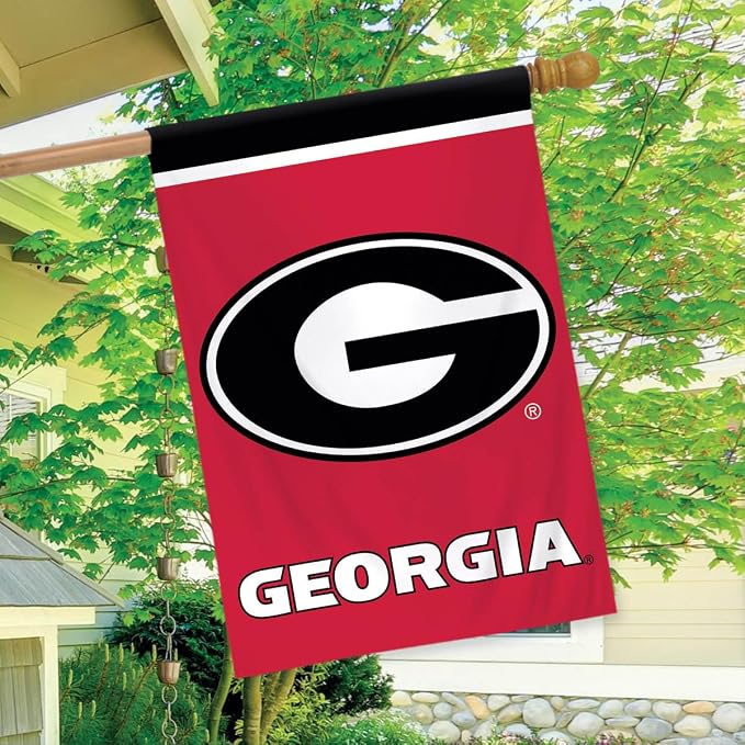 Briarwood Lane House Flag 40x28 For Outdoor Georgia Bulldogs NCAA Licensed House Flag