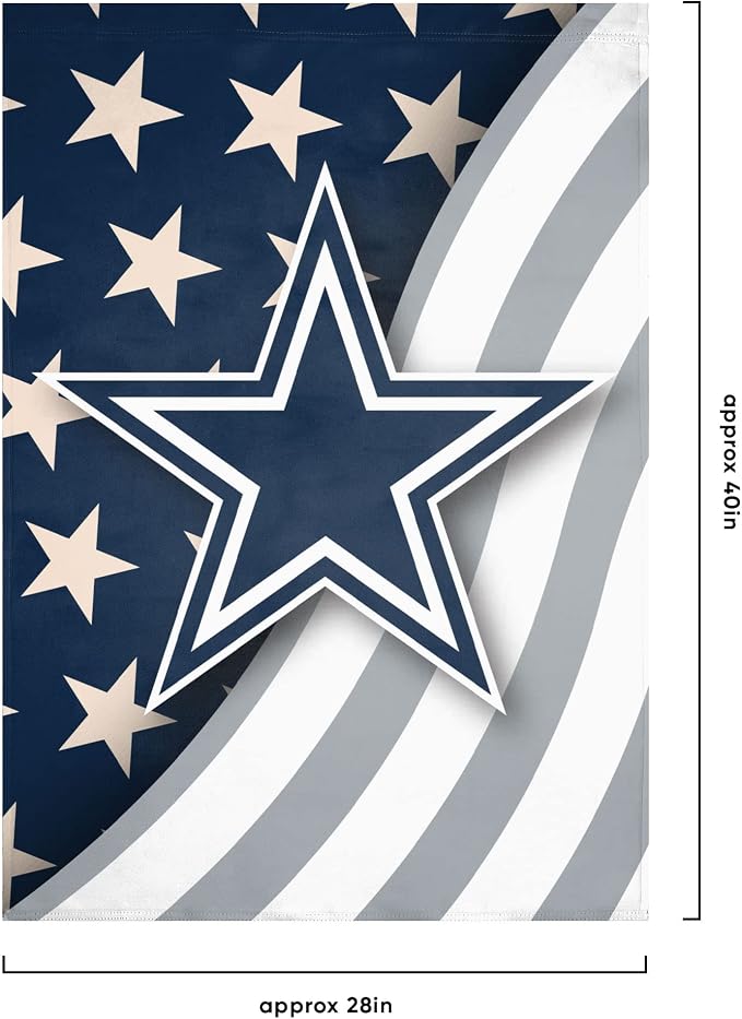 NFL Double Sided Team Logo Vertical Flag (40" x 28")