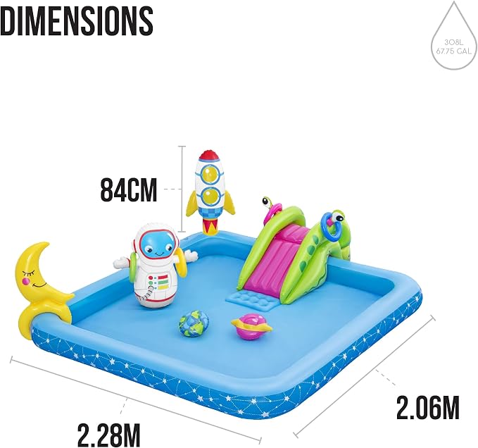 Bestway, Little Astronaut Play Center, Kids Paddling Pool, Kids Swimming Pool