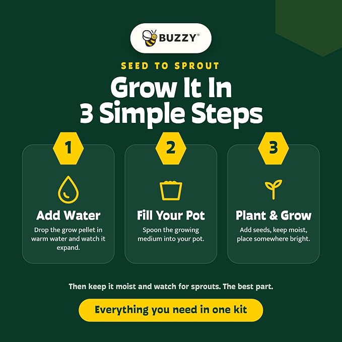 Buzzy Seeds Sweater Pattern Holiday Grow Kit 12-Pack - Mini Terracotta Pot Grow Set - Complete Indoor/Outdoor Gardening Kit with Seeds, Coconut Husk Growing Medium & Genuine Pots - 100% Grow Guarantee