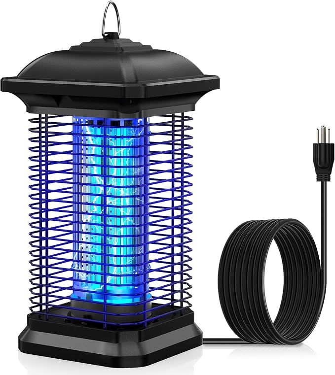 AMUFER bug zapper for outdoor and indoor use with half acre coverage