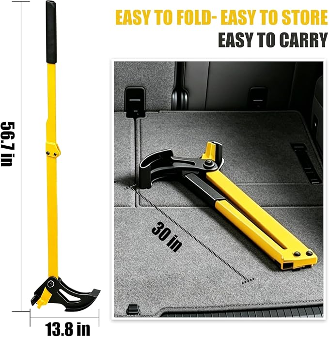 Heavy Duty Sapling Puller Tool | Tree Root Puller for ¼” to 1-3/8” Woody Stems | Uproot Saplings, Shrubs & Small Trees Effortlessly | Ergonomic Garden Weeder Tool for Landscaping, Farming, Forestry