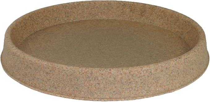 Tusco Products TR22SS Round Tray Planter Saucer, 22", Sandstone
