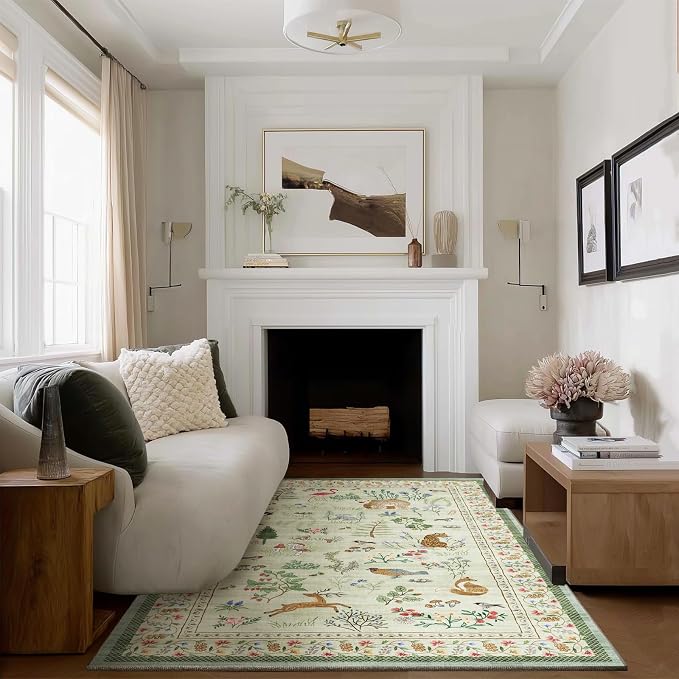 Machine Washable Throw Rugs for Entryway: 3x5 Door Mat Indoor Entrance Small Rug Stain Resistant Non Slip Low Pile Soft Carpet for Kitchen Front Door Indoor Entrance Entry Bedroom