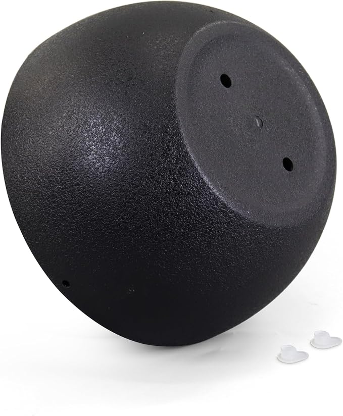 Meowell 10 inch Hanging Planters for Indoor Outdoor Plants, 2 Pack Hanging Flower Pots with Drainage Holes and Chain for Garden Porch, Round Plastic Hanging Baskets for House Plants, Black