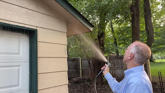 Atlantic Heavy Duty Garden Hose 12 ft x 5/8 Inch Black Color, Short Connection Leader Hose with Solid Brass Connectors (12 Feet)