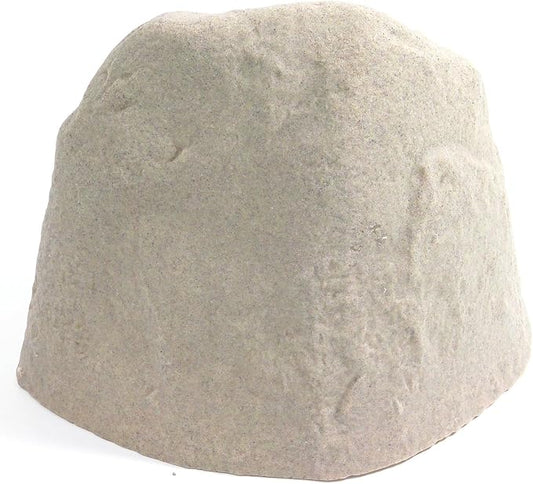 EMSCO Landscape Rock Cover – Sandstone – Medium – Decorative Artificial Rock for Concealing Utility Fixtures, Pipes, Valves & Landscape Equipment | Sandstone, Medium Size, Decorative Landscape Rock Cover, Covers Well Pumps, Sprinkler Valves & Yard Util...
