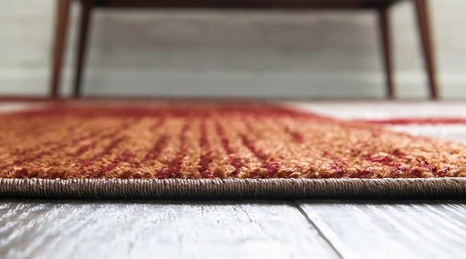 Unique Loom Autumn Collection Area Rug - Providence (7' 10" Octagon, Multi/ Beige)