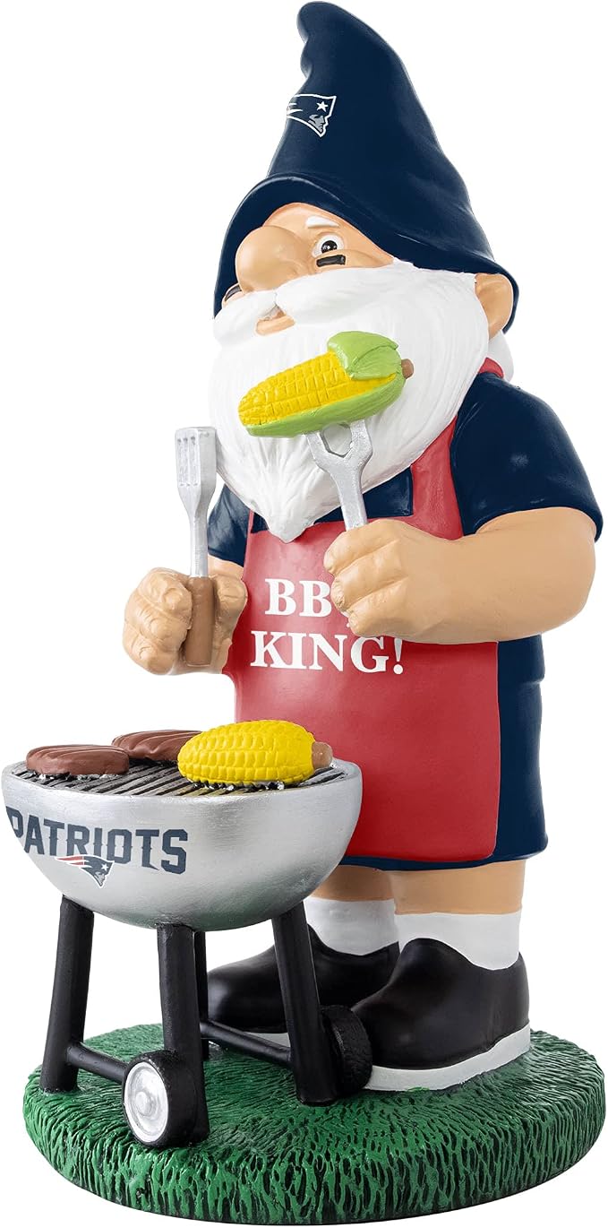 FOCO NFL Unisex-Adult NFL Team Logo Grill Garden Statue Outdoor Gnome 10"