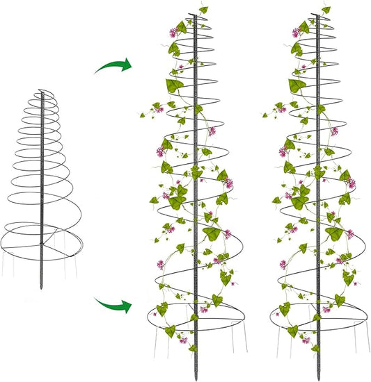 Trellis for Climbing Plants Outdoor,2Pack Plants Trellis 73 inch Support Metal Garden Trellis for Plants Flowers Light Vegetables Vine Support