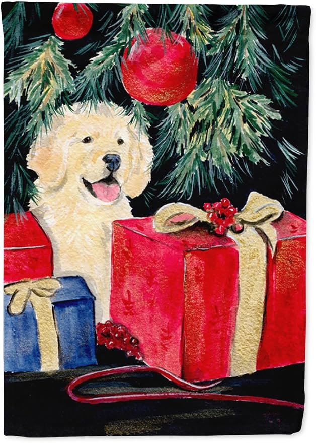 Caroline's Treasures SS8578GF Golden Retriever Garden Flag Mailbox Flag Decorative Yard Flag Banner Outside Patio Artwork Yard Flower Beds, Garden Size, Multicolor