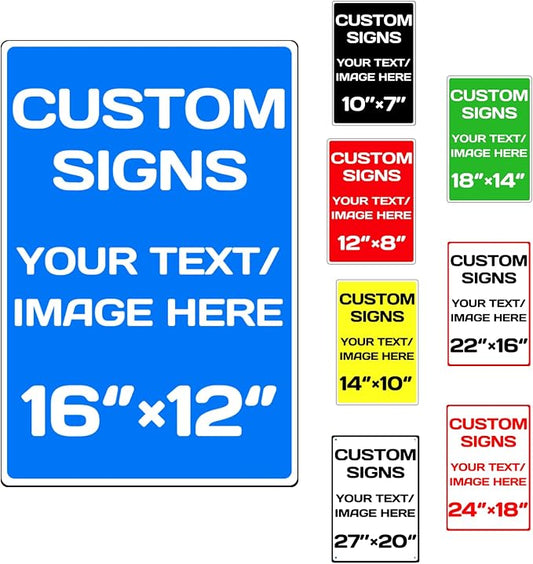 custom parking sign,Aluminum Weatherproof Metal Sign Multiple Sizes Custom Personalized Text And picture Here,hazard sign,garden sign,custom door sign,Customised business signs