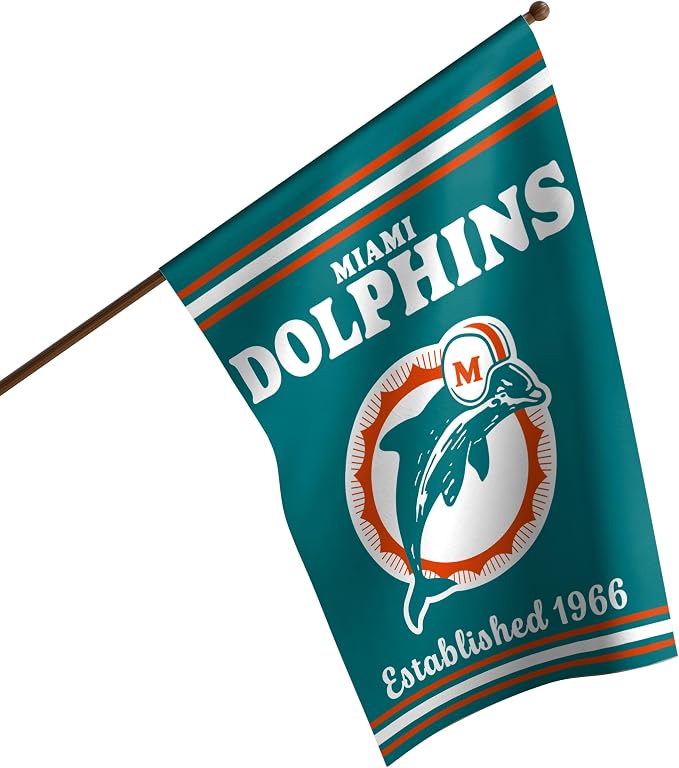 NFL Double Sided Team Logo Vertical Flag (40" x 28")