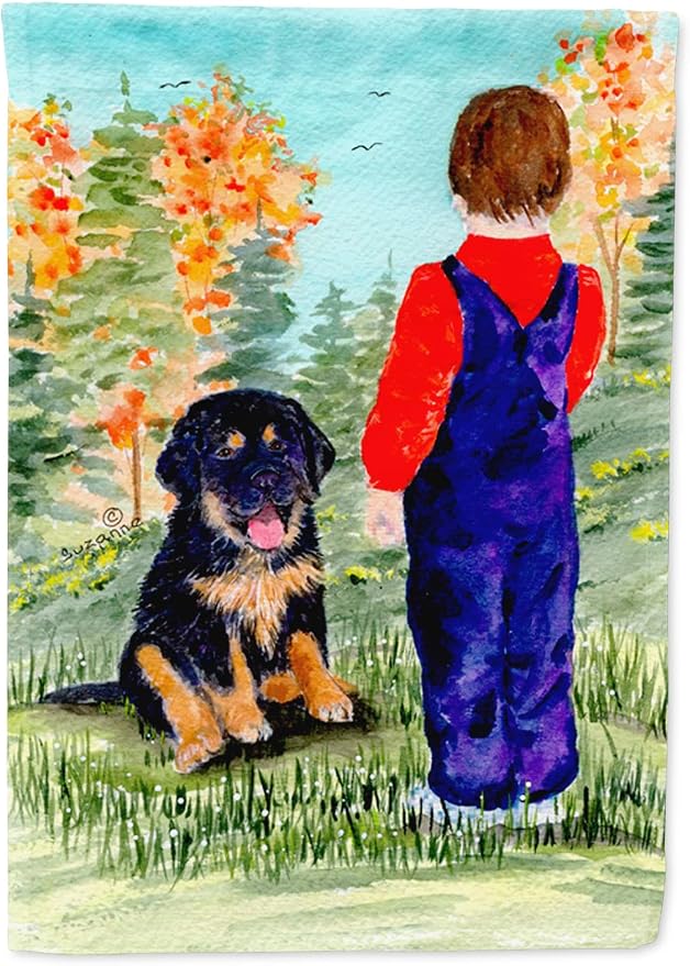 Caroline's Treasures SS8548GF Tibetan Mastiff Garden Flag Mailbox Flag Decorative Yard Flag Banner Outside Patio Artwork Yard Flower Beds, Garden Size, Multicolor