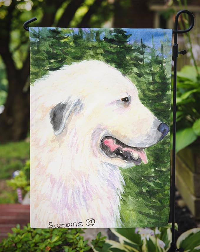 Caroline's Treasures SS8922GF Great Pyrenees Garden Flag Mailbox Flag Decorative Yard Flag Banner Outside Patio Artwork Yard Flower Beds, Garden Size, Multicolor
