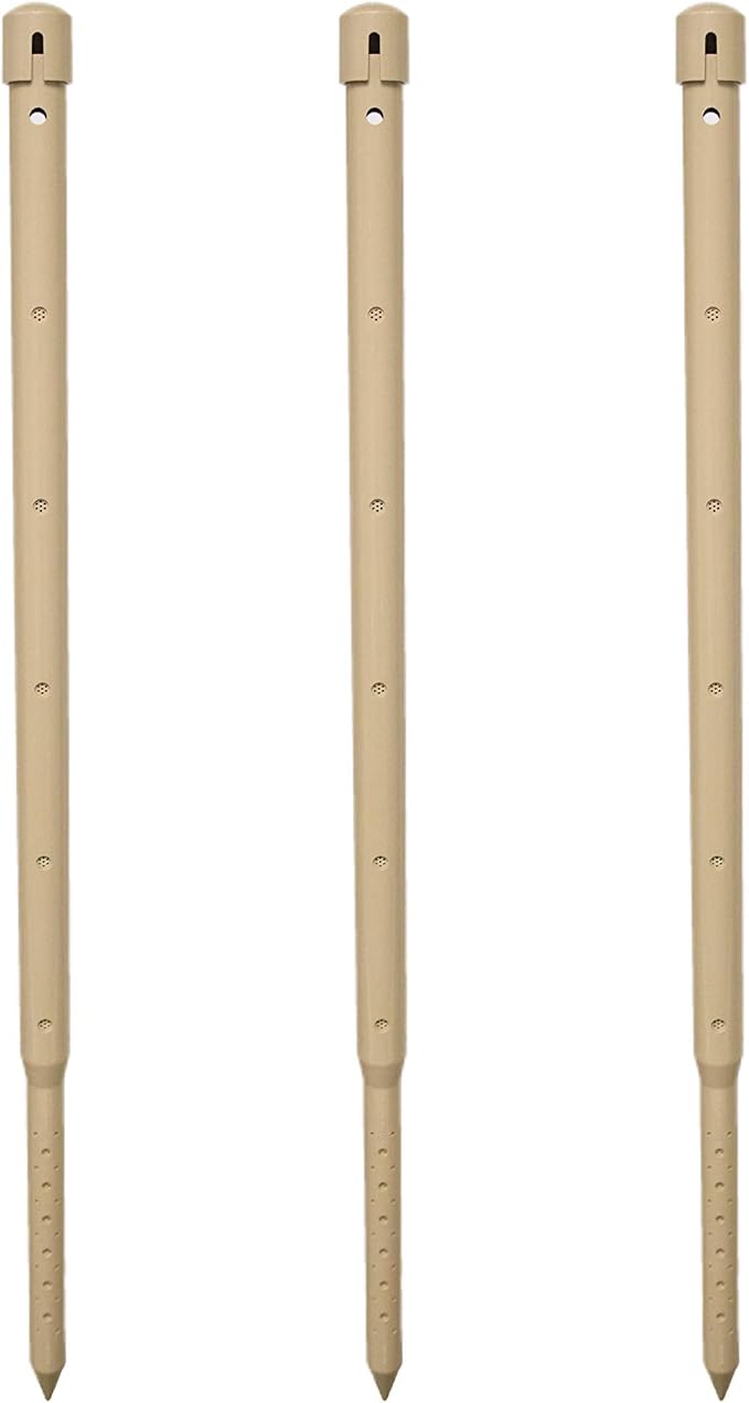 36 in. DEEP DRIP Large Tree Watering Stake (3 Pack) | UV-Protected ABS Plastic Tree Irrigation Spike for Extra-Large Sized Trees, Established Trees, and Palms