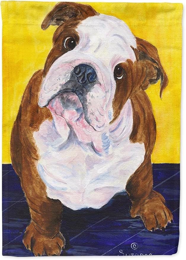 Caroline's Treasures SS8415GF English Bulldog Garden Flag Mailbox Flag Decorative Yard Flag Banner Outside Patio Artwork Yard Flower Beds, Garden Size, Multicolor
