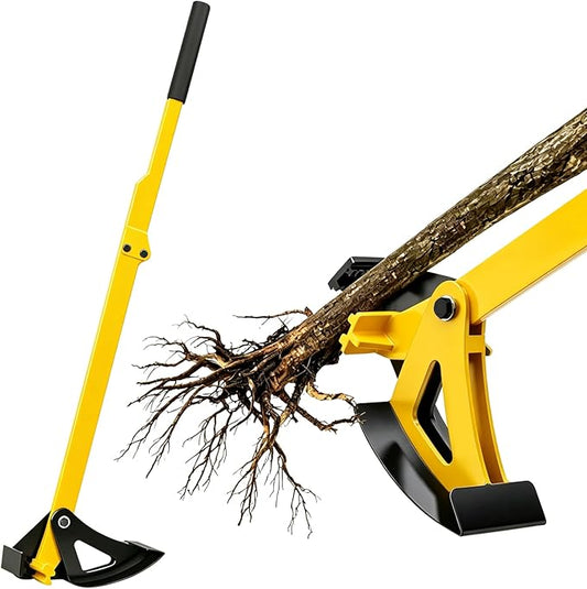 Heavy Duty Sapling Puller Tool | Tree Root Puller for ¼” to 1-3/8” Woody Stems | Uproot Saplings, Shrubs & Small Trees Effortlessly | Ergonomic Garden Weeder Tool for Landscaping, Farming, Forestry