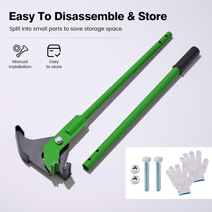 Heavy-Duty Tree Puller Tool – High-Leverage Sapling Puller for ¼ inch - 3/8'' inches Roots, Manual Root Remover for Shrubs, Vines & Thorns, Eco-Friendly Garden Tool