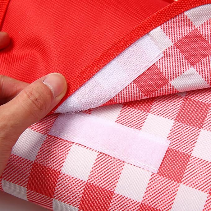 LRUUIDDE Oversize Picnic Beach Blanket, 80''x80'' Outdoor Waterproof Foldable Sandproof Blankets Plaid Picnic Mat for Beach Camping on Grass Picnic Blankets (RED, 80x80in)