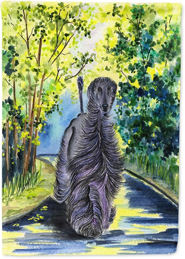 Caroline's Treasures SS8181GF Afghan Hound Garden Flag Mailbox Flag Decorative Yard Flag Banner Outside Patio Artwork Yard Flower Beds, Garden Size, Multicolor