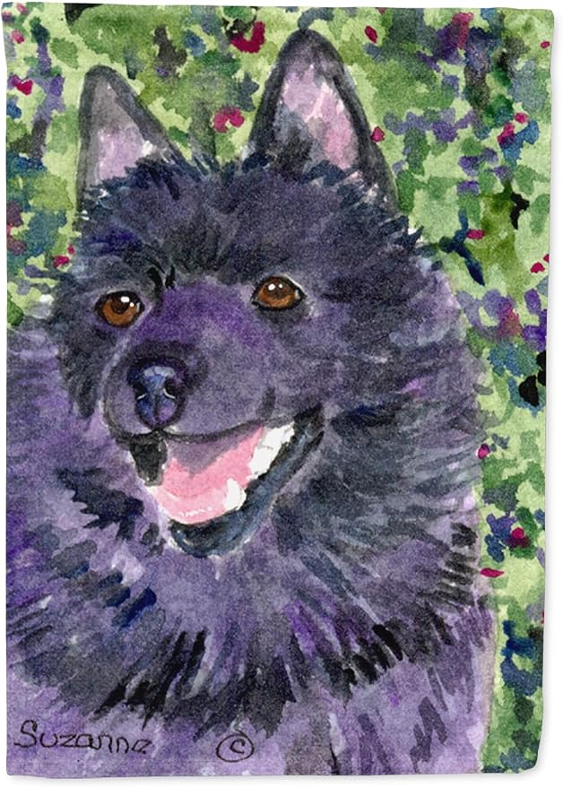 Caroline's Treasures SS8822GF Schipperke Garden Flag Mailbox Flag Decorative Yard Flag Banner Outside Patio Artwork Yard Flower Beds, Garden Size, Multicolor