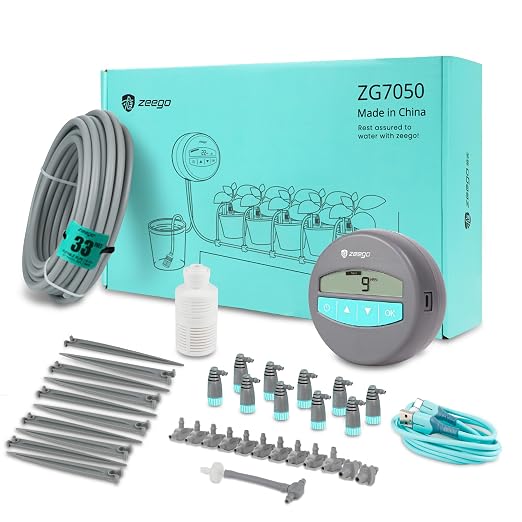 Zeego Automatic Drip Irrigation Kit with Digital Programmable Water Timer