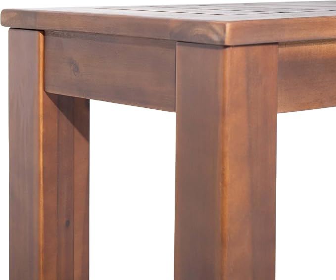 Christopher Knight Home Manila Outdoor Acacia Wood Dining Bench (Set of 2), Dark Brown