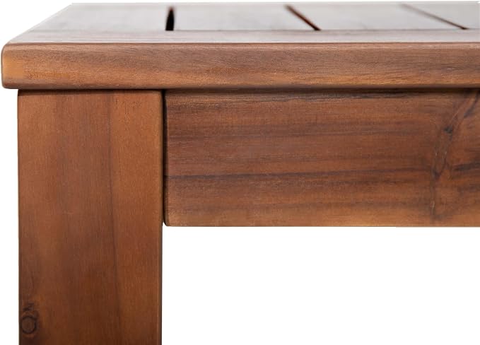 Christopher Knight Home Manila Outdoor Acacia Wood Dining Bench (Set of 2), Dark Brown
