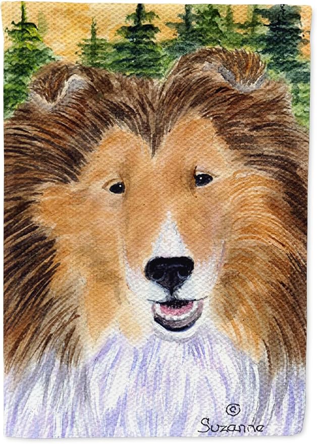 Caroline's Treasures SS8141GF Sheltie Garden Flag Mailbox Flag Decorative Yard Flag Banner Outside Patio Artwork Yard Flower Beds, Garden Size, Multicolor