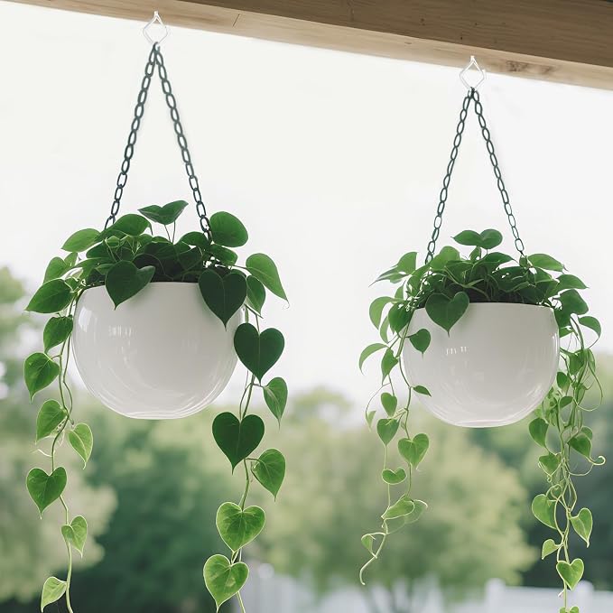 62 PCS Metal White Eye Screw Hooks for Hanging Heavy Duty.Windproof Ceiling Hooks for Hanging Plants,Cup,Wind Chime,Bird Feeders,Christmas String Lights at Indoor&Outdoor 2.2 Inch