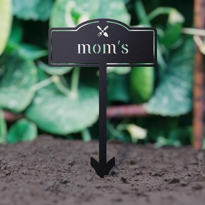 Herb Garden Markers Plant Labels, Customized Metal Gardens Plant Markers for Vegetables, Garden Tags Plant Name Stakes (2 PCS)