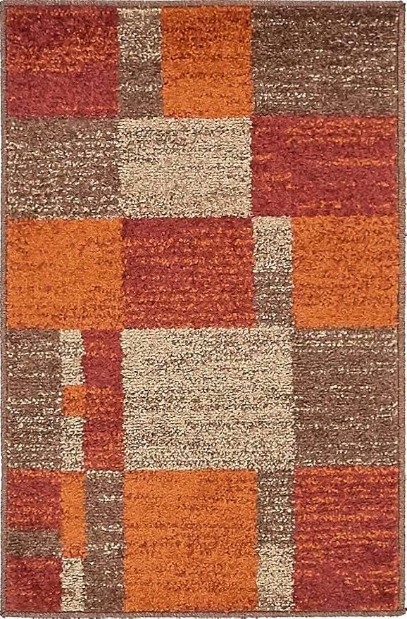 Unique Loom Autumn Collection Area Rug - Providence (2' x 3' 1" Rectangle, Multi/ Beige)