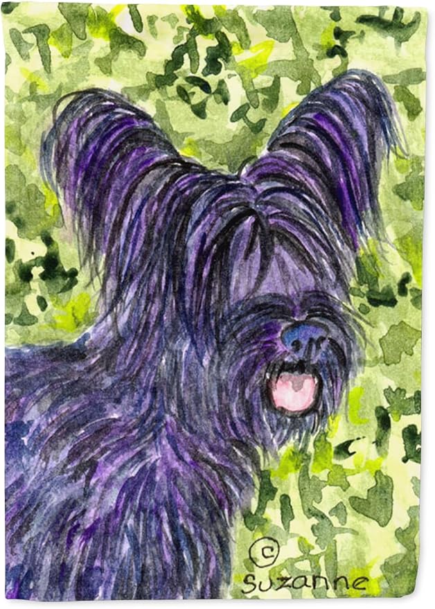 Caroline's Treasures SS8718GF Skye Terrier Garden Flag Mailbox Flag Decorative Yard Flag Banner Outside Patio Artwork Yard Flower Beds, Garden Size, Multicolor