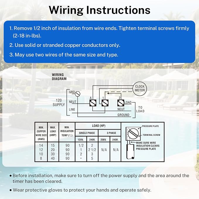 2026 Upgraded T101R 24-Hour Mechanical Timer Switch 120VAC SPST 40A Heavy Duty Timer Switch, Indoor/Outdoor Use, for Pool Pumps, Water Heaters, Lighting, Air Conditioning