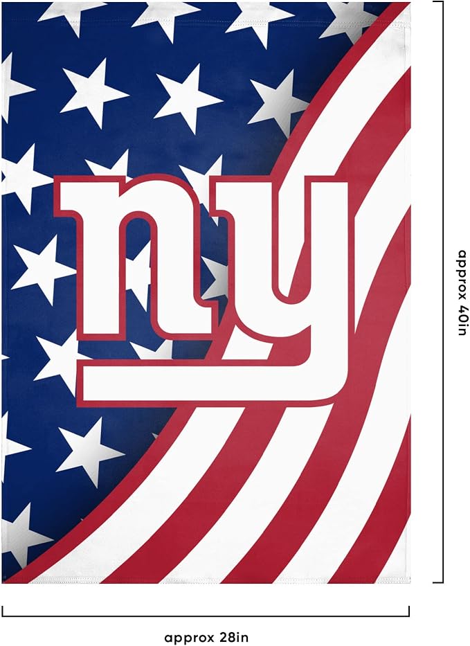 NFL Double Sided Team Logo Vertical Flag (40" x 28")