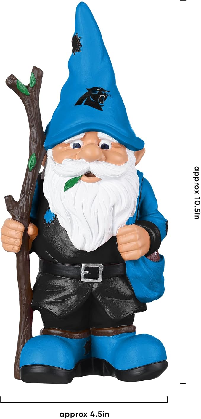FOCO NFL Team Logo Holding Stick Garden Statue Outdoor Gnome