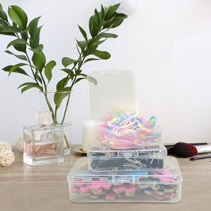Guyuyii 58 Pcs Transparent Bead Organizer with Portable Handle and Labels | 3-Tier Bead Organizers and Storage for Craft Supplies, Jewelry Making, Diamond Painting, Earrings, Sewing