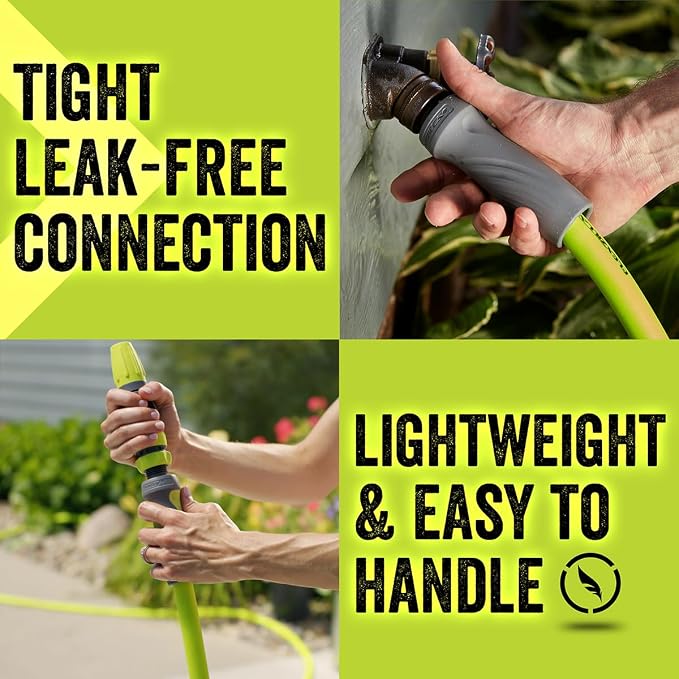 Flexzilla Garden Lead-in Hose with SwivelGrip, 5/8 in. x 3 ft., Lightweight All-Weather Water Hose, Durable and Flexible, Leak-Free Connections