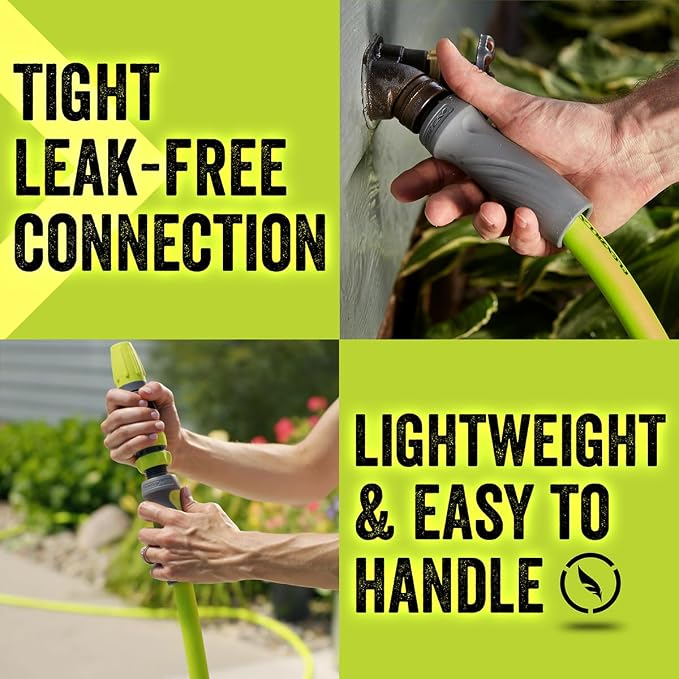 Flexzilla Garden Lead-in Hose with SwivelGrip, 5/8 in. x 5 ft., Lightweight All-Weather Water Hose, Durable and Flexible, Leak-Free Connections