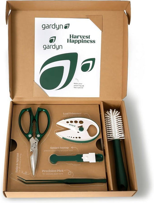Gardyn Harvest Kit - Hydroponic Plant Care Tools | For growing, trimming and harvesting, scissors, herb cutter, tweezers, cleaning brush, measuring spoon & accessories