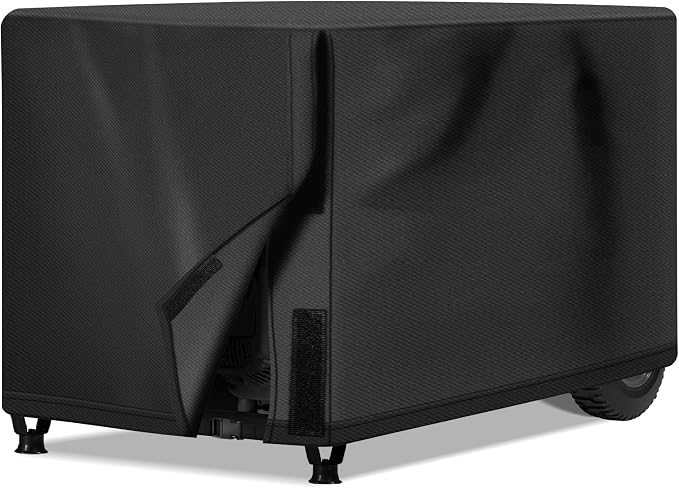 NEXCOVER Waterproof Universal Generator Cover - Weather/UV Resistant Cover 26 x 20 x 20 inch, for Most Portable Generators 3000-5000 Watt, Black