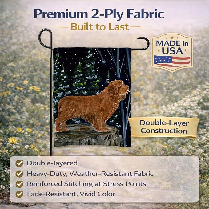 Caroline's Treasures SS8174GF Sussex Spaniel Garden Flag Mailbox Flag Decorative Yard Flag Banner Outside Patio Artwork Yard Flower Beds, Garden Size, Multicolor