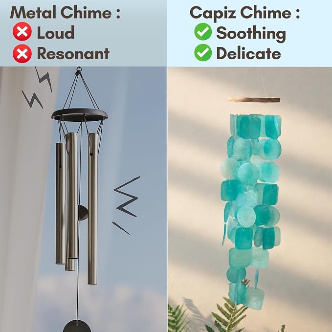 Solange & Frances Beach Decor, Outdoor Decor, Wind Chimes for Outside. Unique Yard Decorations Outdoor Windchimes, Birthday Gifts for Women, and Gift for Men