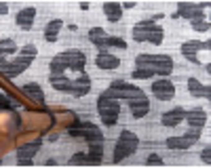Unique Loom Outdoor Safari Collection Area Rug - Leopard (2' x 6' 1" Runner, Blue Yellow/ Blue)