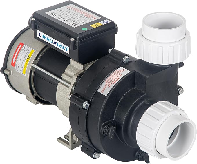 Hot Tub SPA Pump, Wow Pump 1.5HP, 220-240V, 2-inch Plumbing, Compatible with OEM#1016037 - (Model: WBE150)