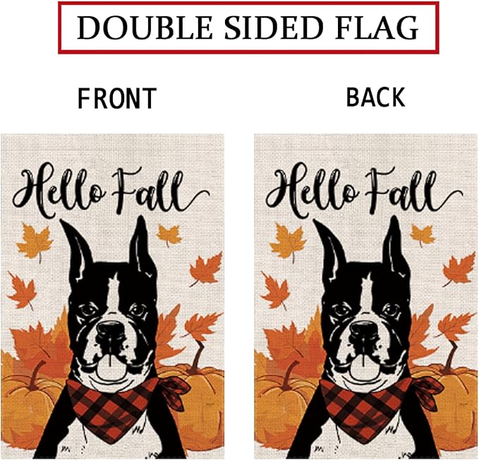 Seasonal Garden Flags Boxer Double Sided Flags Set of 11 Holiday Farmhouse Indoor Outdoor Yard Lawn Christmas Gifts Decorations 12.5x18 Inch