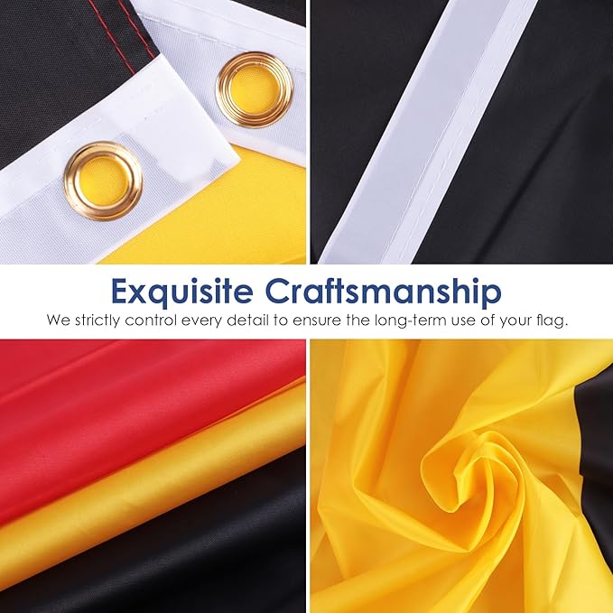 AhfuLife Colombia Flag 3x5 Ft, Large Colombian National Flags for Outside - Double Side with Brass Eyelets for World Cup Party Decorations, Soccer Party Bar Garden Decoration Indoor Outdoor
