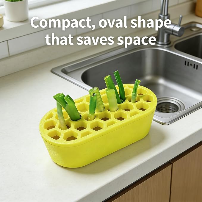 Green Onion Regrower Sprouting, Hydroponic Scallion Planter Box | 3D Printed Mini Green Onion Regrower Kit for Indoor Kitchen Windowsill Garden, Hydroponics Enthusiasts