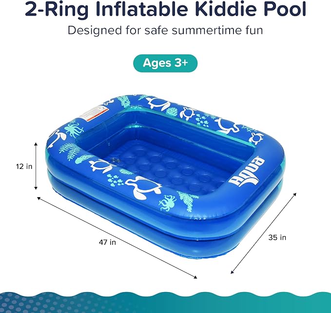 Aqua Inflatable Tanning Pool Lounger, Premium Pool Float with Cupholders and Removeable Pillow for Relaxation and Fun